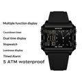 Square Large-dial Sports Watch With Waterproof Electronic Display