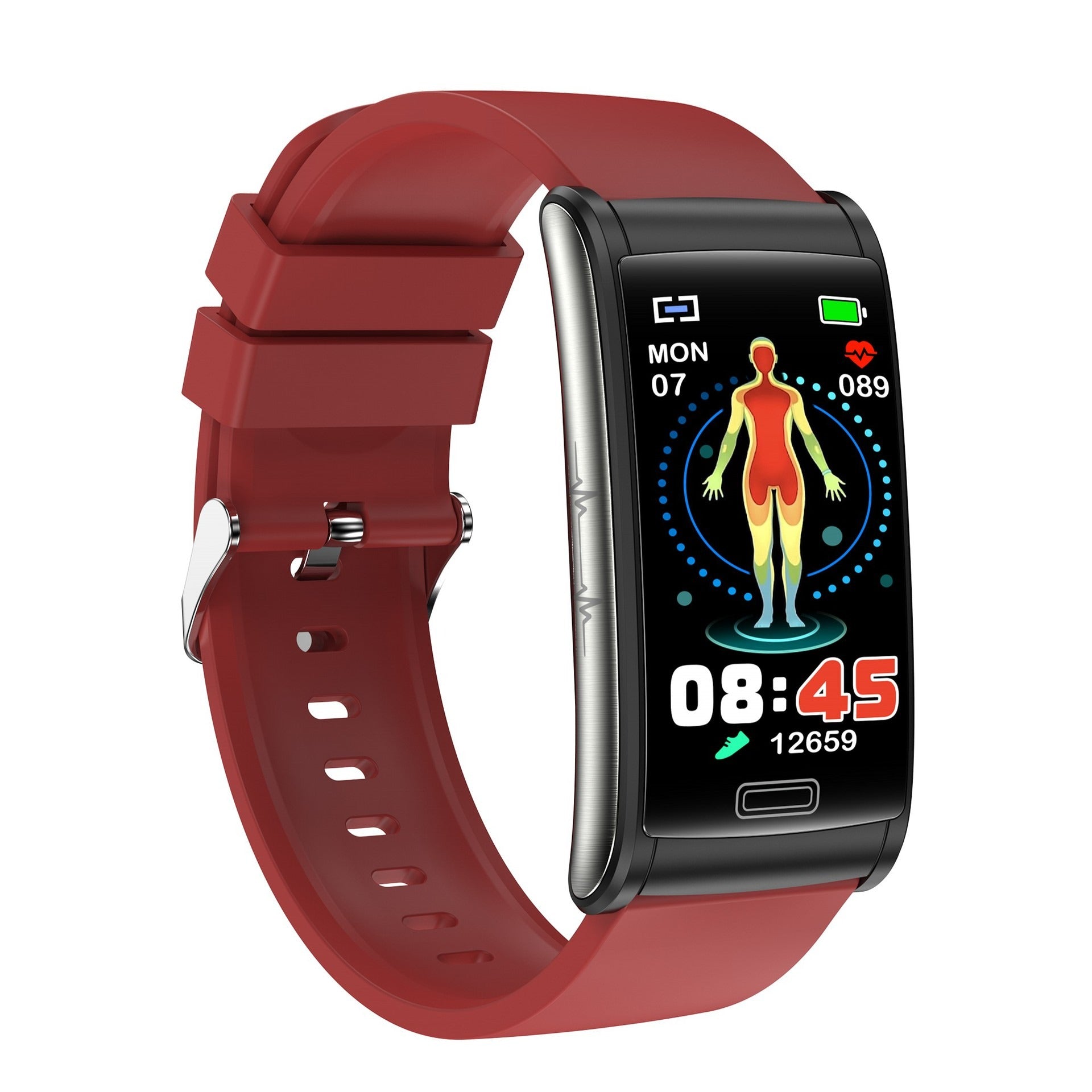E600 1.47-inch Full touch screen Egg roll smartwatch ECG blood glucose oxygen health fitness E600 smart watch band Bracelet