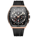 Cairen Unisex Six-Hand Quartz Watch Sporty Style Multi-Function Water-Resistant
