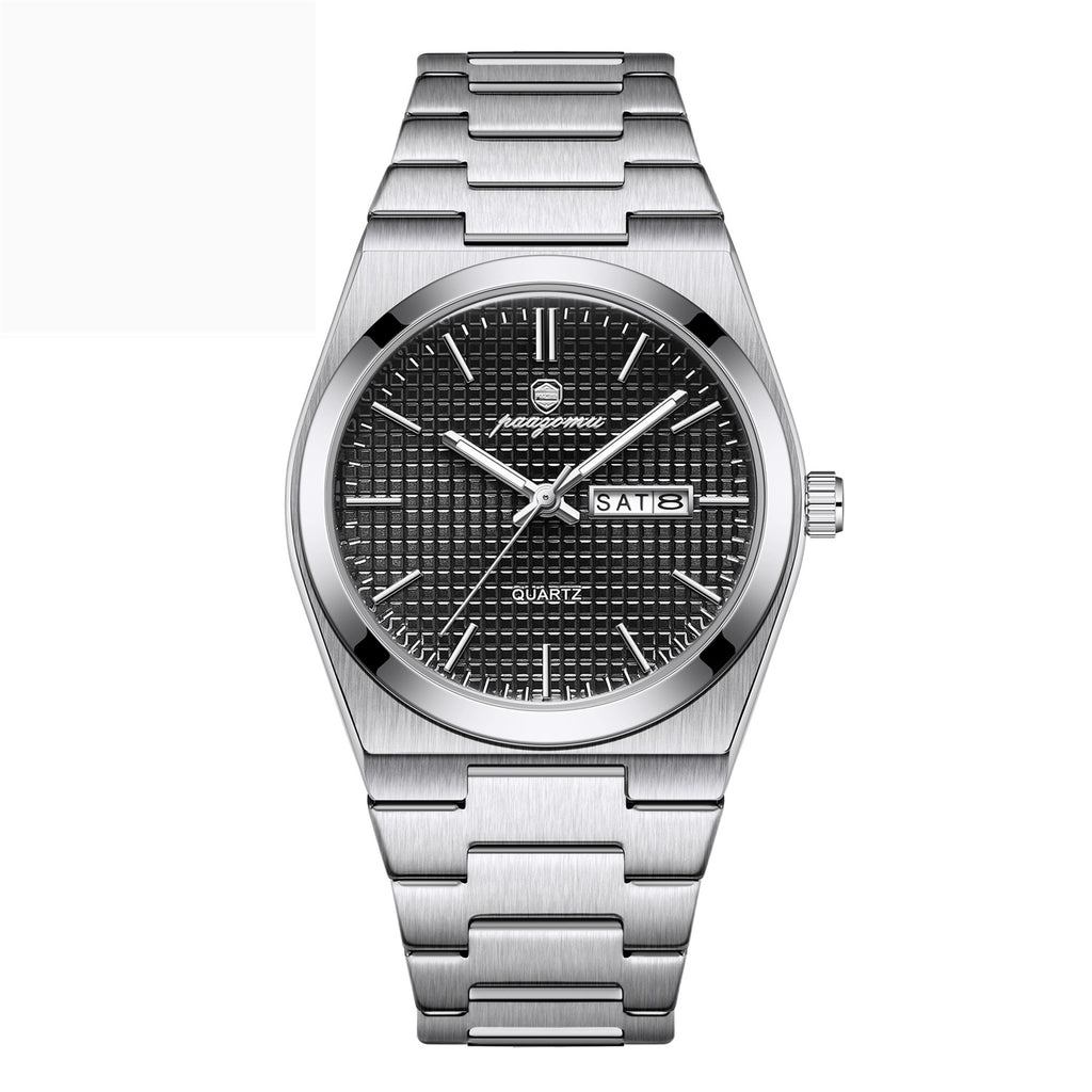Luminous Quartz Waterproof Calendar Watch