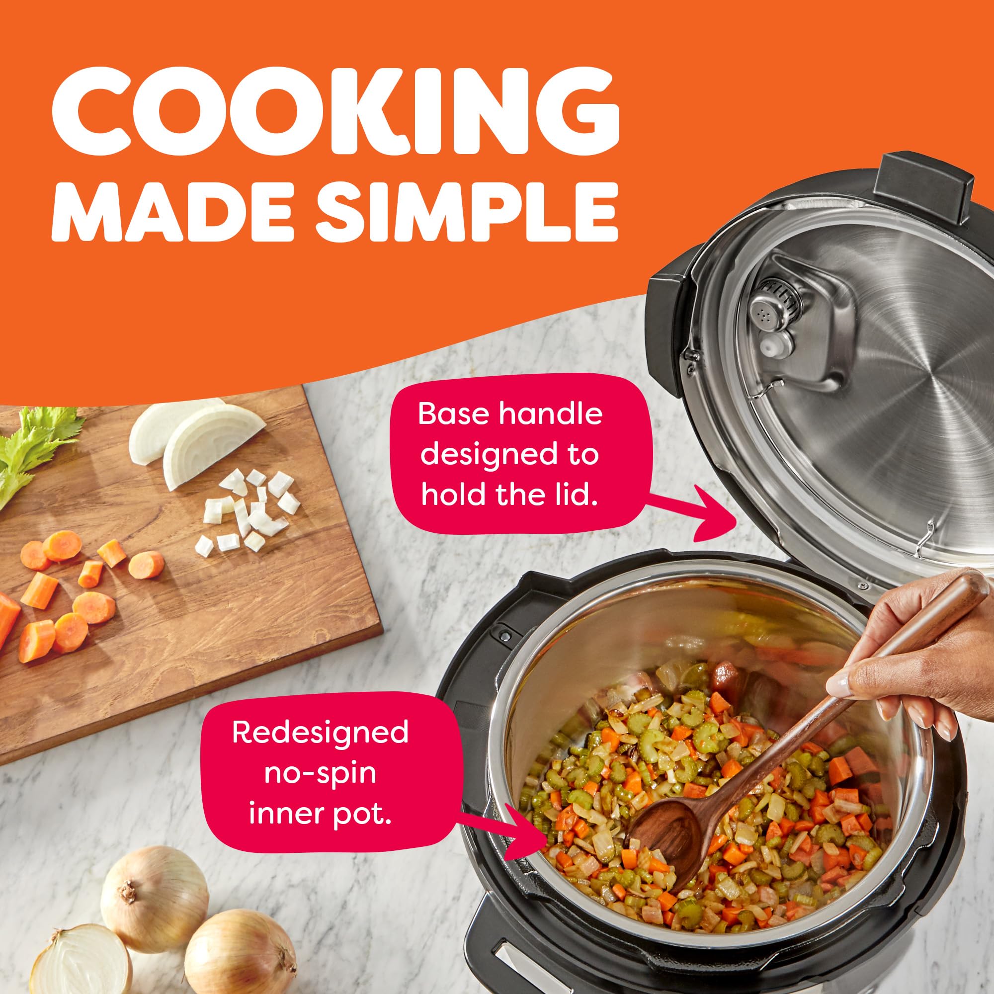 Instant Pot Duo Plus 9-in-1 Multicooker, Pressure Cooker, Slow Cook, Rice Maker, Steamer, Sauté, Yogurt, Warmer & Sterilizer, Includes App with Over 800 Recipes, Stainless Steel, 6 Quarts
