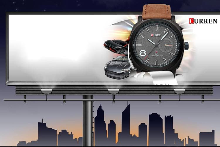 Neutral Small-dial Matte Leather Watch