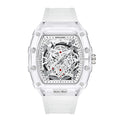 Cross-border Watch Unique Barrel-shaped Quartz Watch Fashion Transparent Men's Watch Waterproof Wristwatch