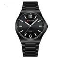 Men's Simple Waterproof Quartz Wristwatch With Steel Band Business Style